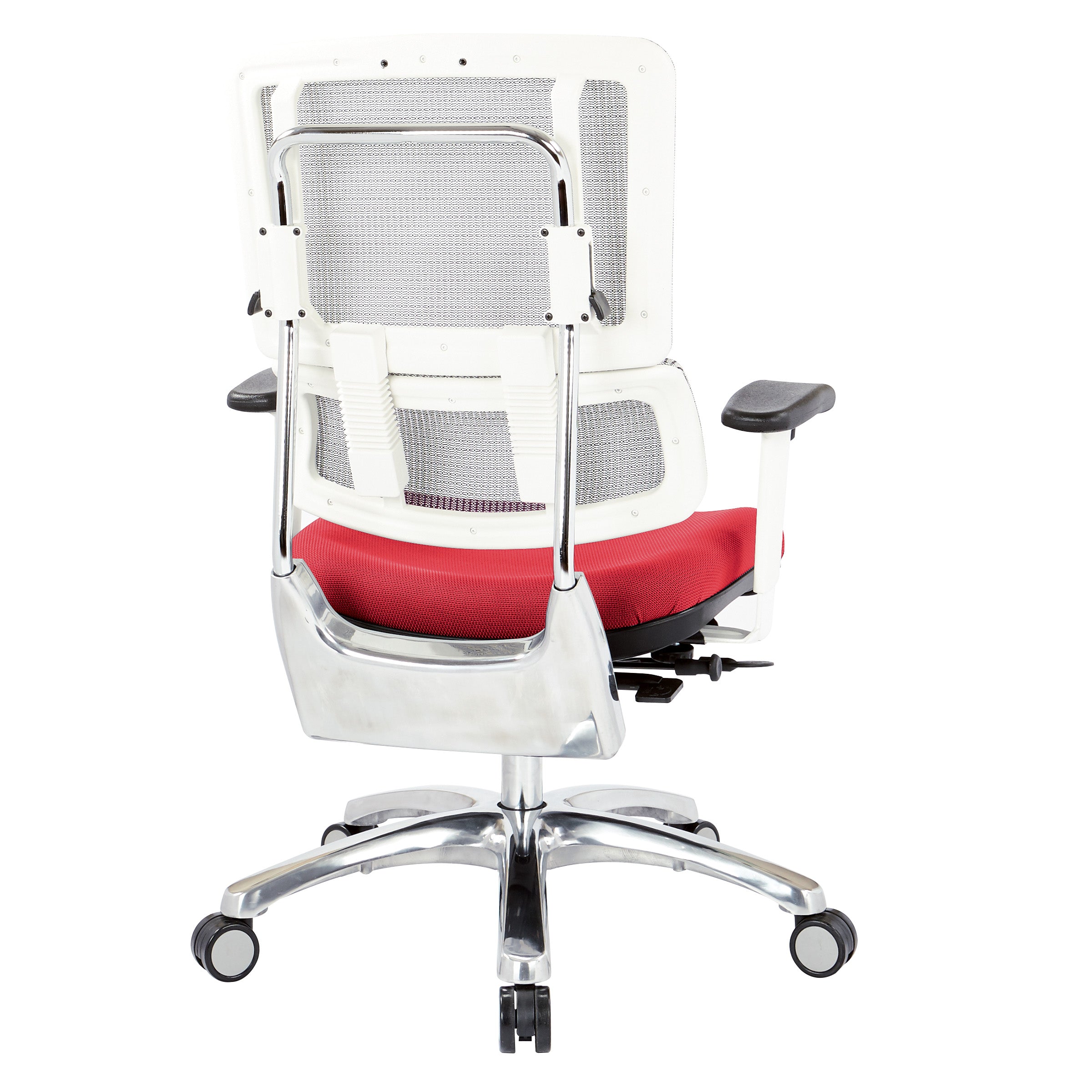 White Vertical Mesh Chair
